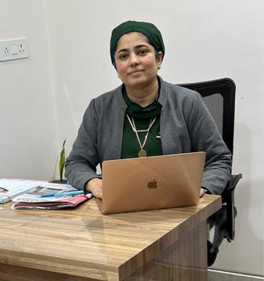 Dr Meenu Bahnot sit in office